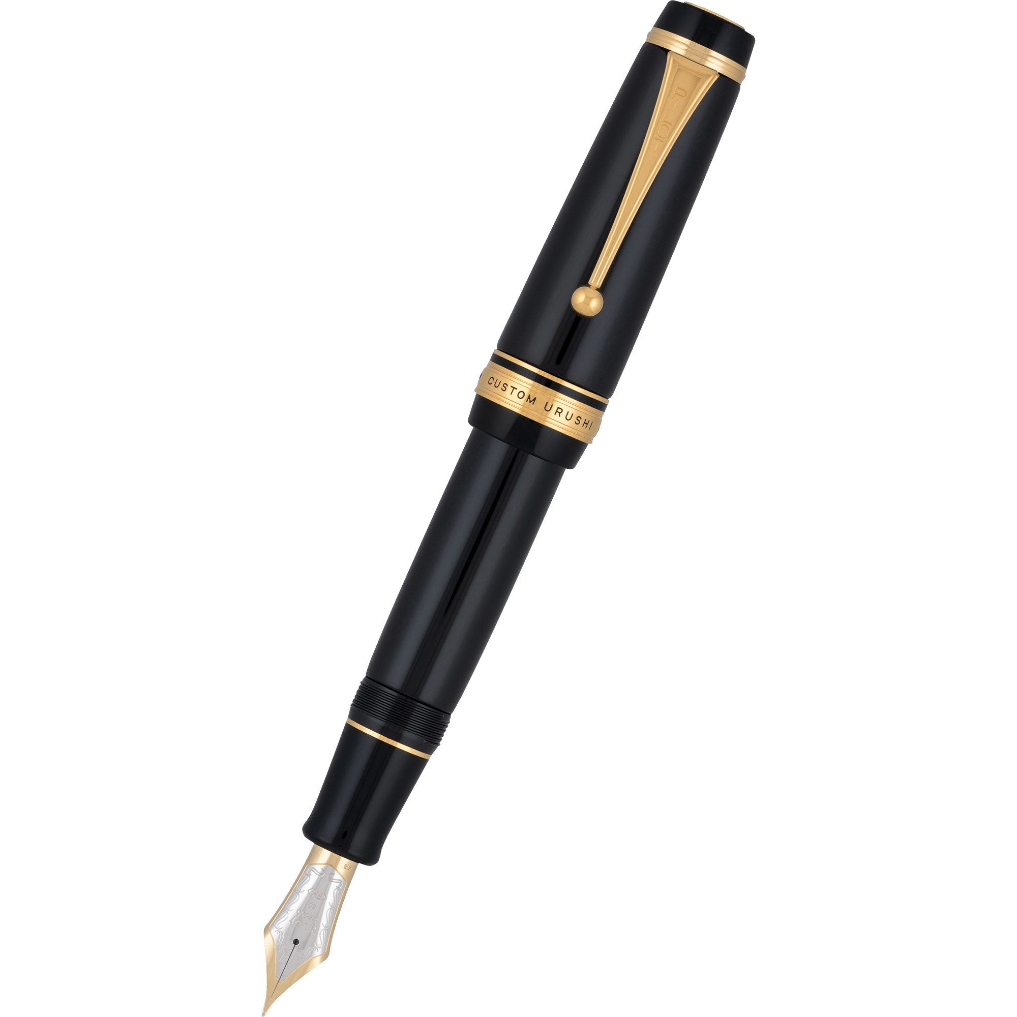 Pilot Custom Urushi Black Fountain Pen - Pen Boutique Ltd