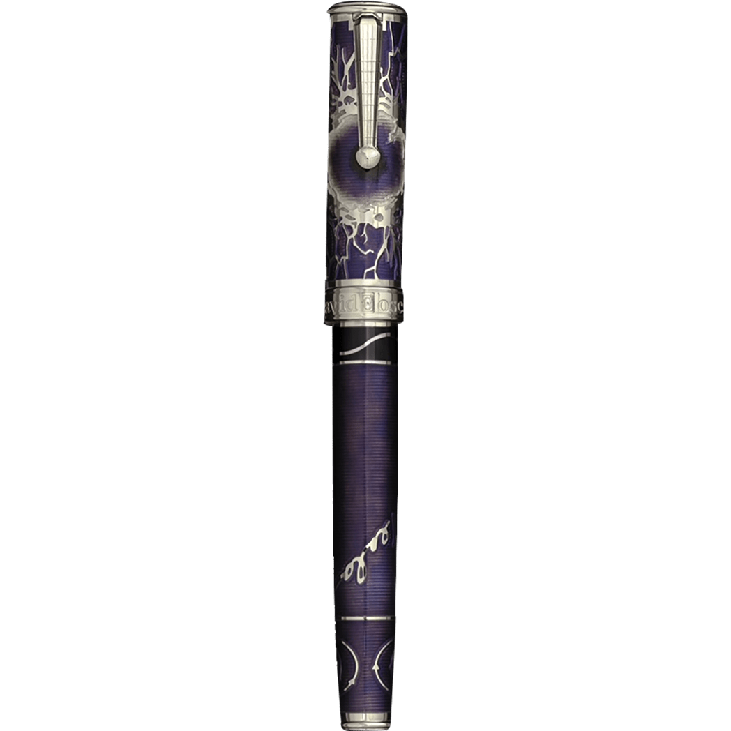 David Oscarson Tesla Fountain Pen - Translucent Purple - Pen Boutique Ltd