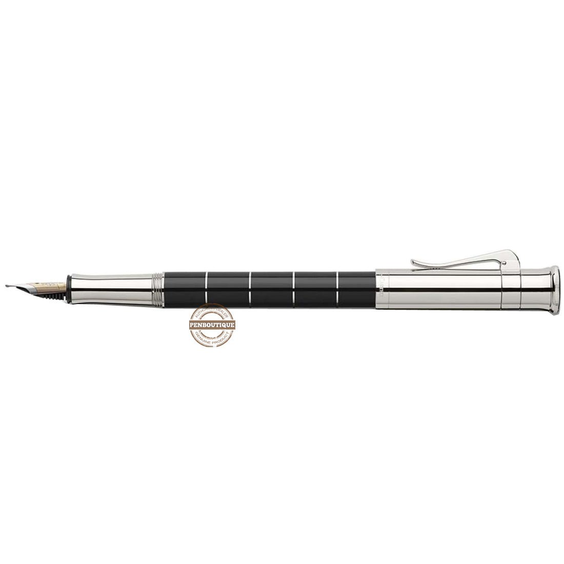 Graf von Faber-Castell Classic Anello Fountain Pen - Black - Pen Boutique Ltd