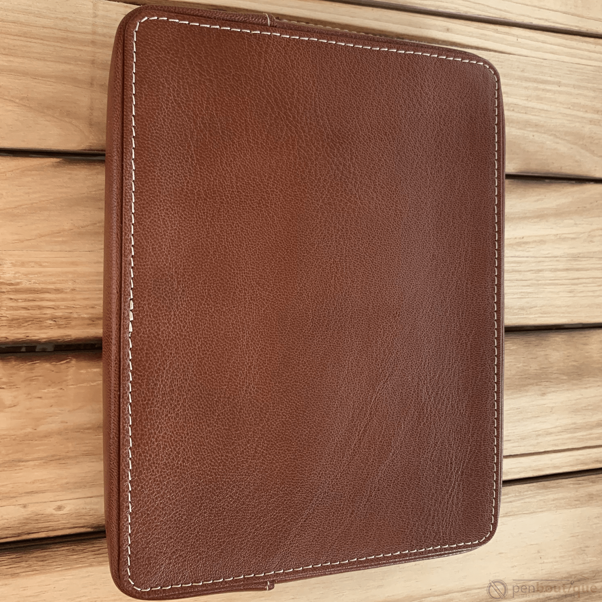 Pen Boutique Yak Leather 10 Pen Holder - Tan - Pen Boutique Ltd