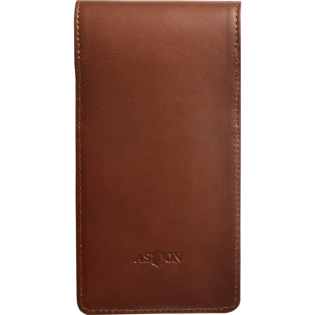 Aston Leather Cognac Finger Style Quad Pen Case-Pen Boutique Ltd