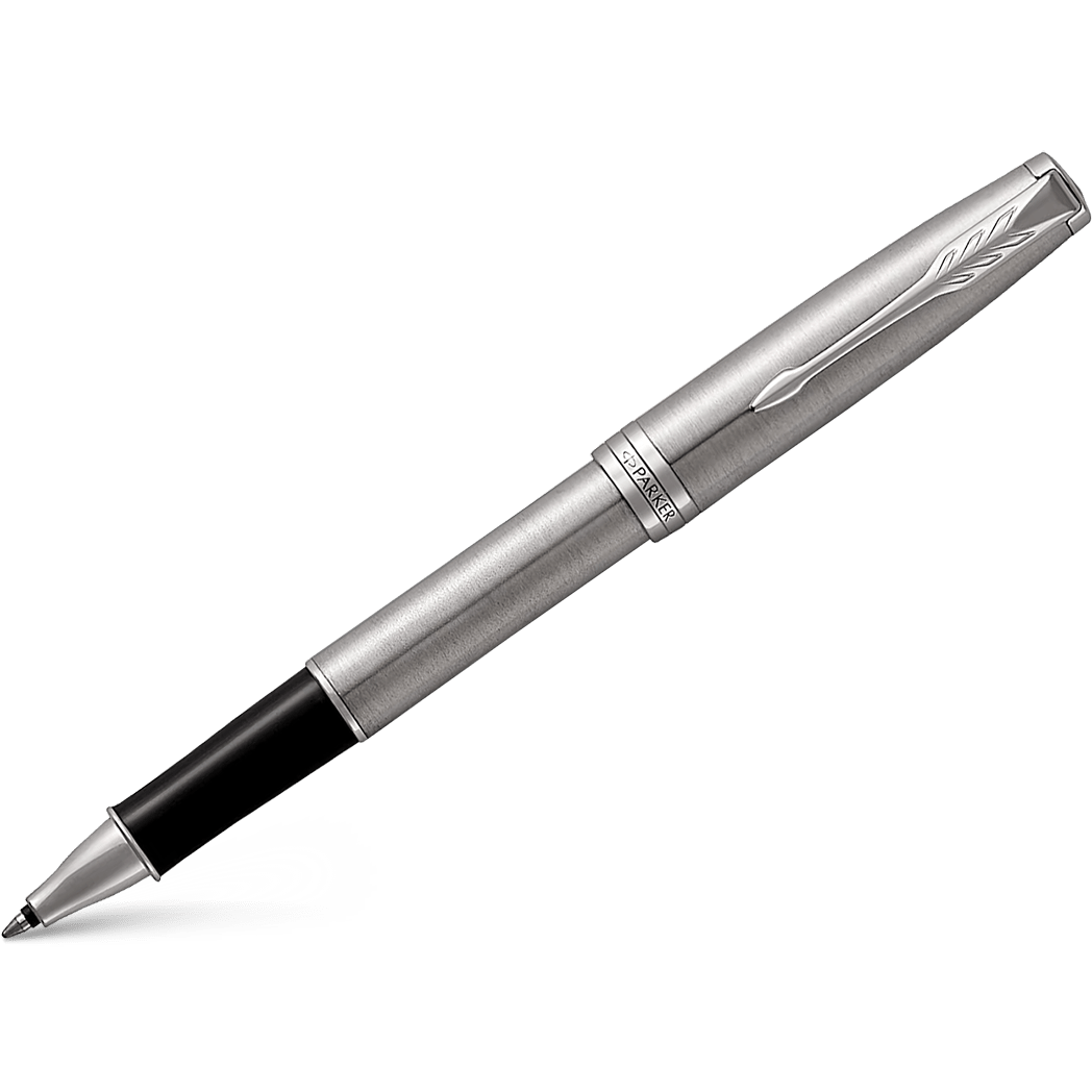 Parker Sonnet Rollerball Pen - Stainless Steel - Chrome Trim - Pen Boutique Ltd