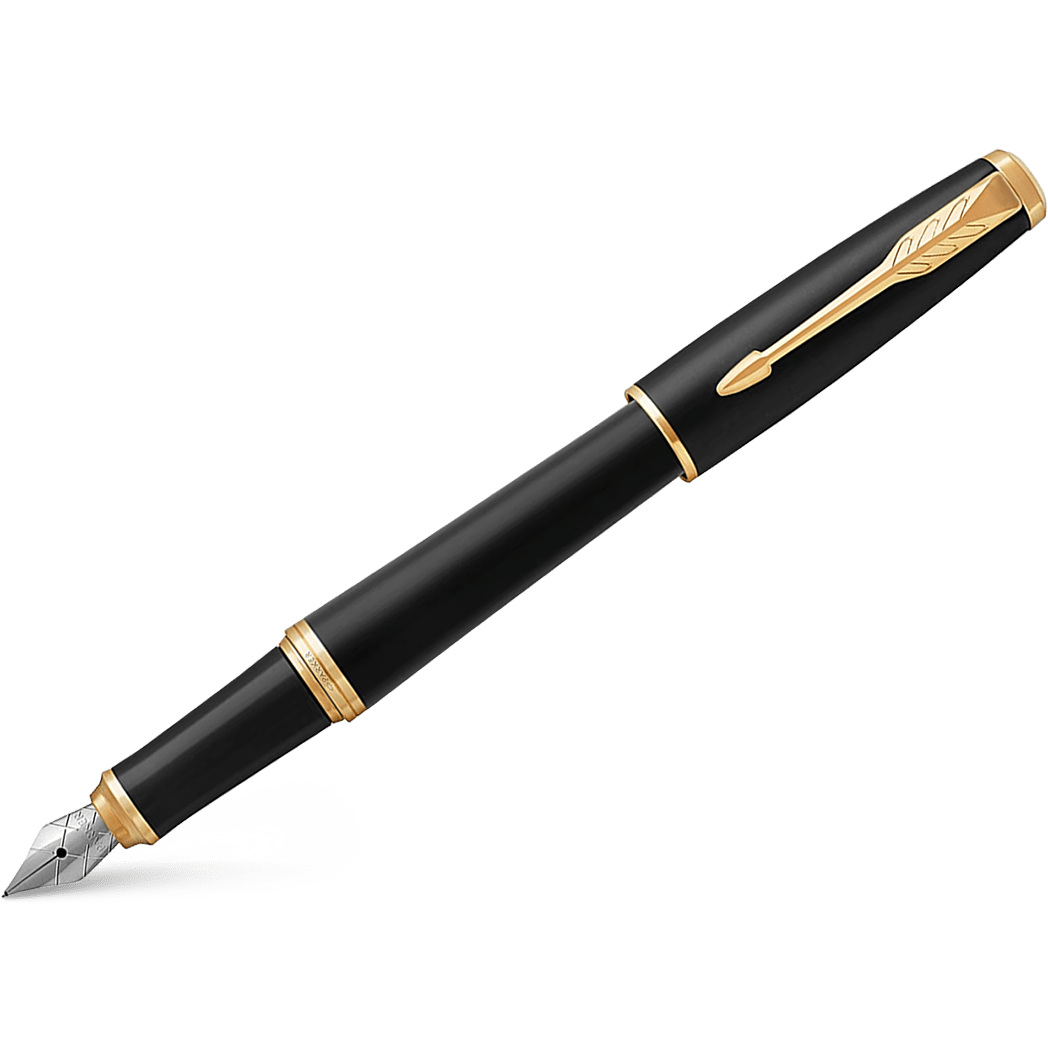 Parker Urban Muted Black with Gold Trim Fountain Pen - Pen Boutique Ltd