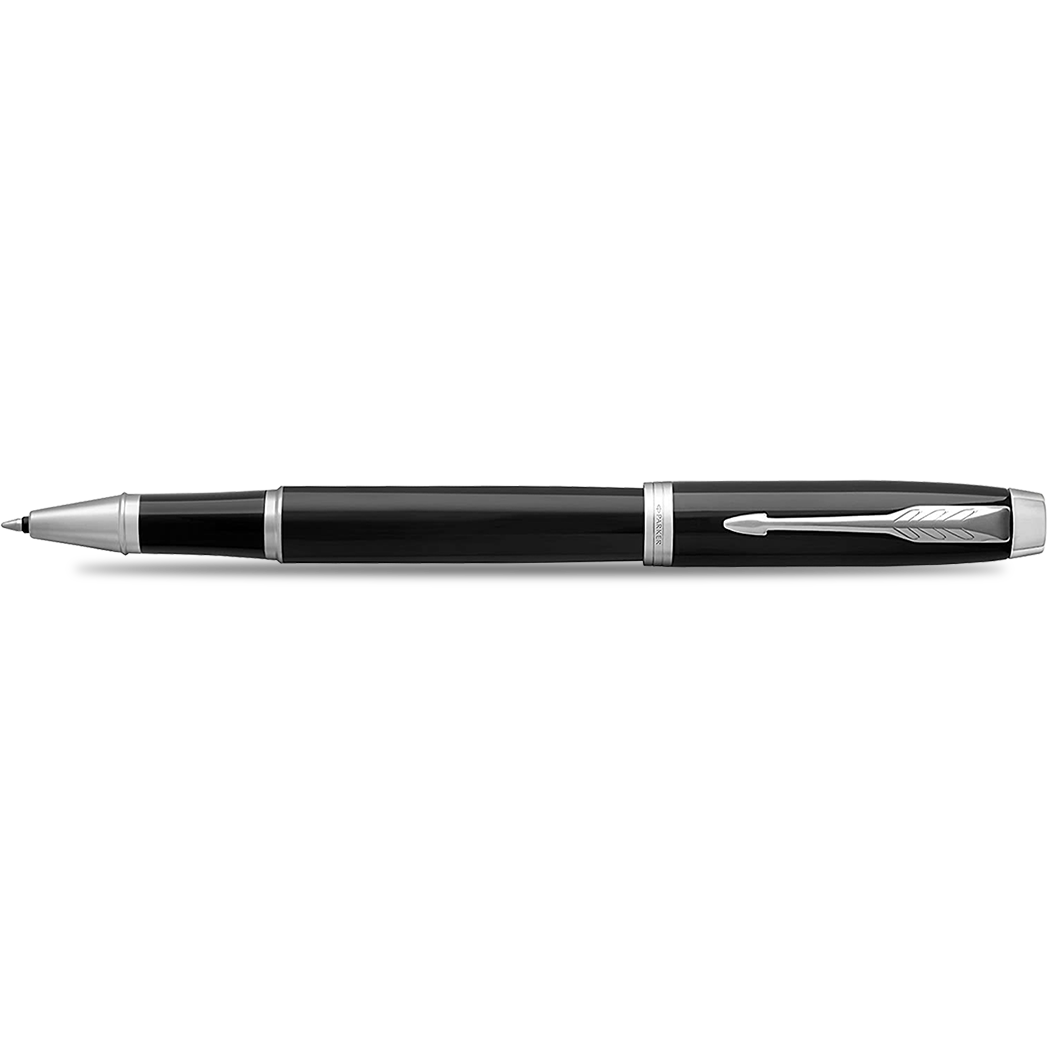 Parker IM Black Chrome Trim Rollerball Pen-Pen Boutique Ltd