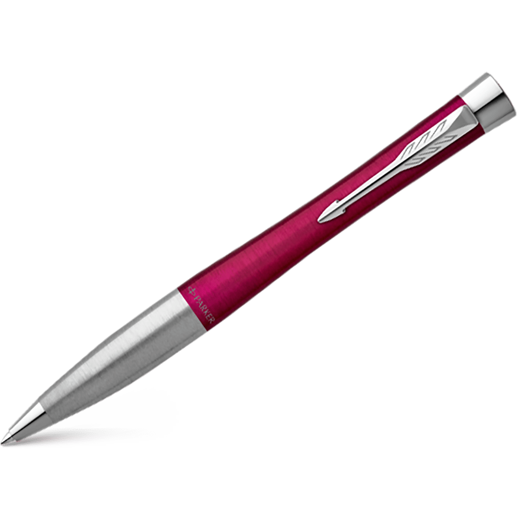 Parker Urban Twist Ballpoint Pen - Vibrant Magenta - Chrome Trim - Pen Boutique Ltd