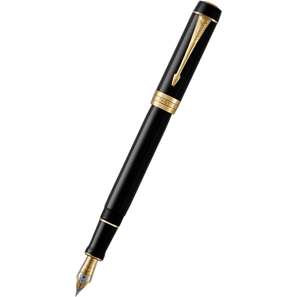 Parker Duofold Classic Black w GT Cent. Fountain Pen