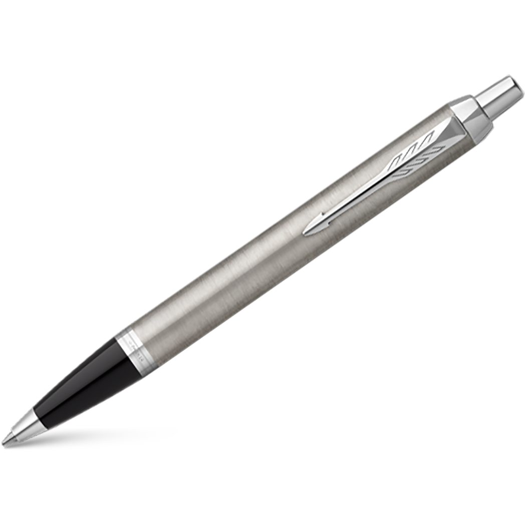 Parker IM Ballpoint Pen - Stainless Steel - Chrome Trim-Pen Boutique Ltd