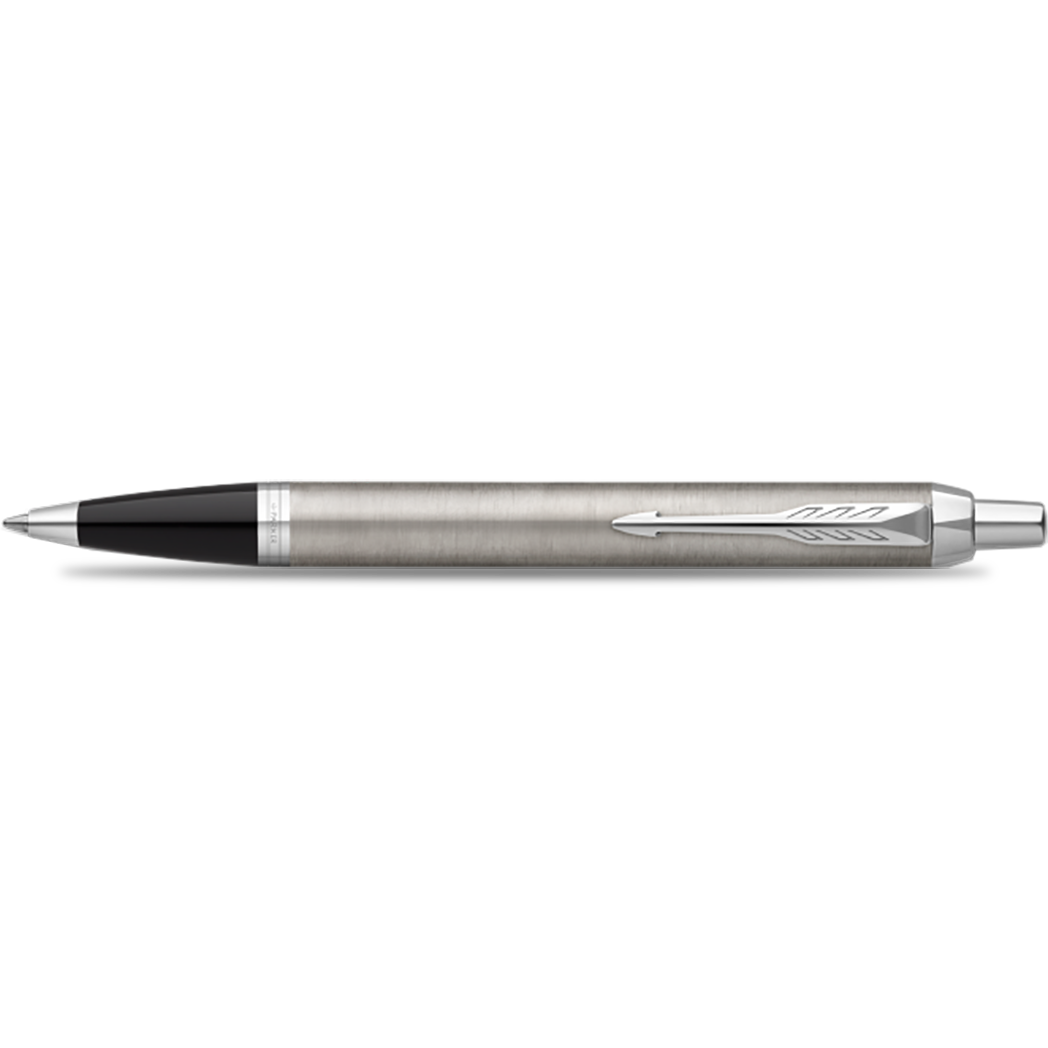 Parker IM Ballpoint Pen - Stainless Steel - Chrome Trim-Pen Boutique Ltd