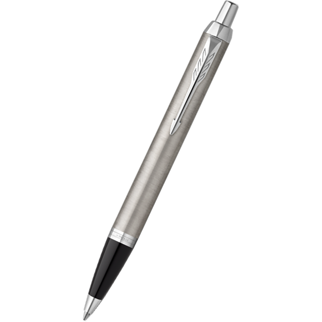 Parker IM Ballpoint Pen - Stainless Steel - Chrome Trim-Pen Boutique Ltd