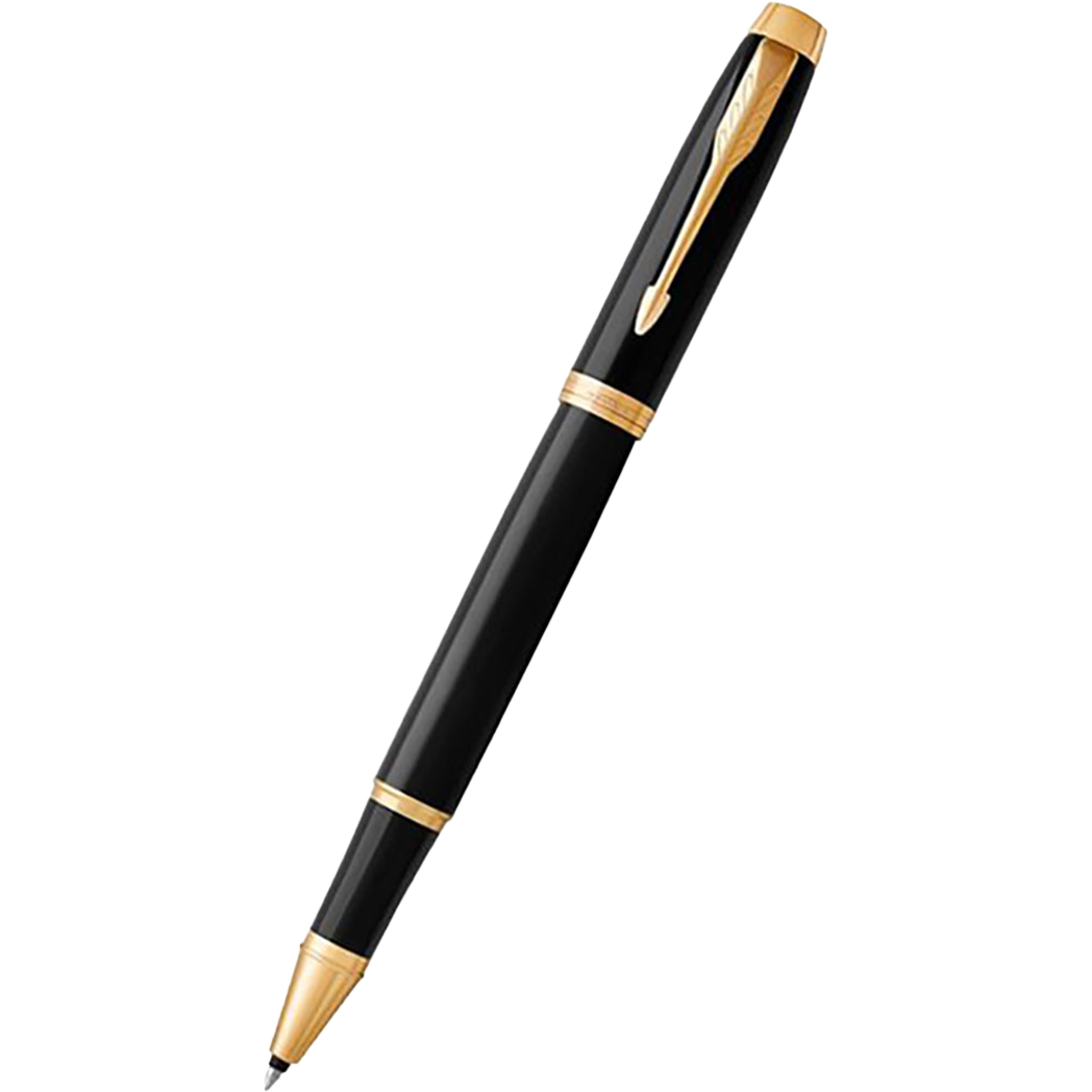 Parker IM Black Gold Trim Rollerball Pen-Pen Boutique Ltd