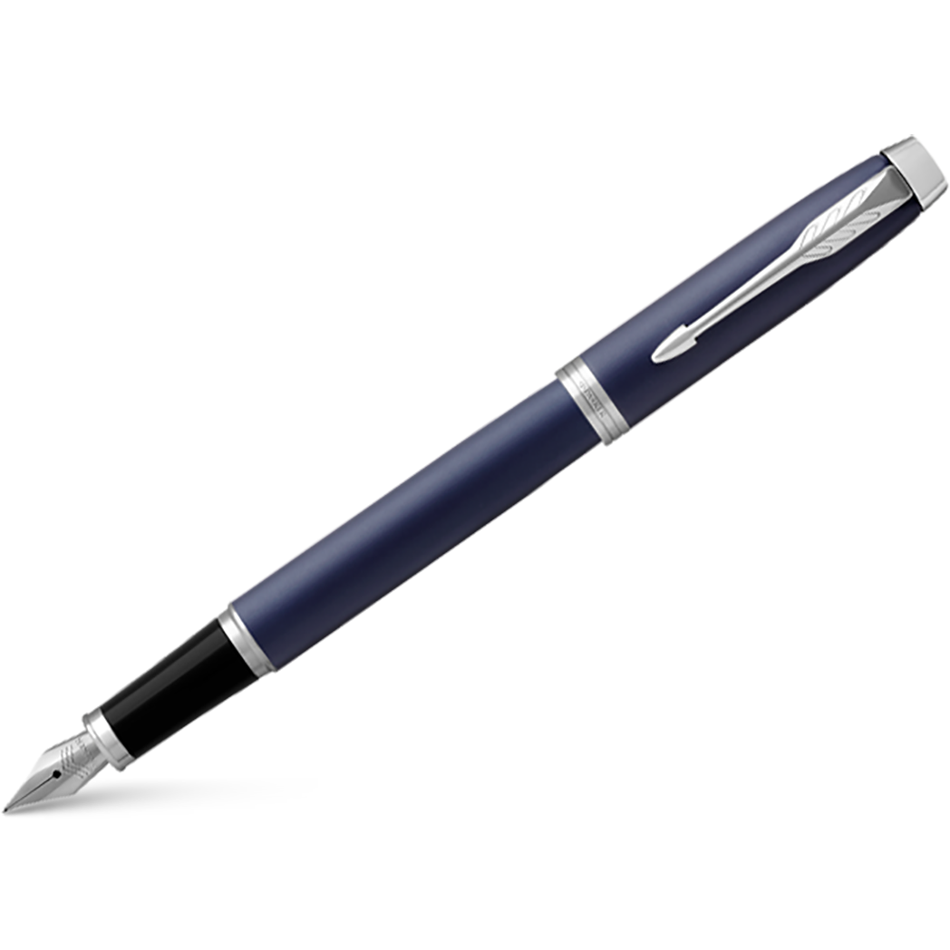 Parker IM Blue with Chrome Trim Fountain Pen-Pen Boutique Ltd