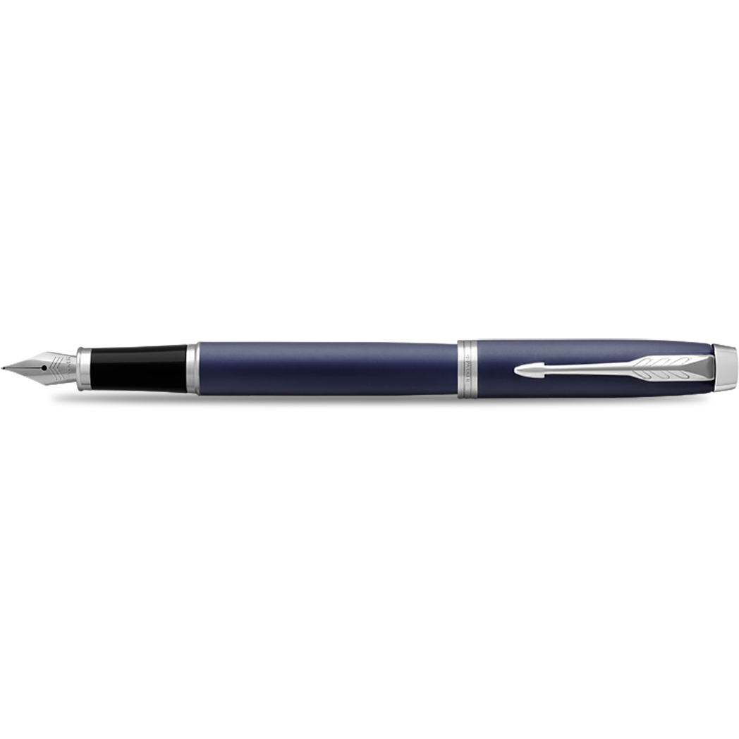 Parker IM Blue with Chrome Trim Fountain Pen-Pen Boutique Ltd