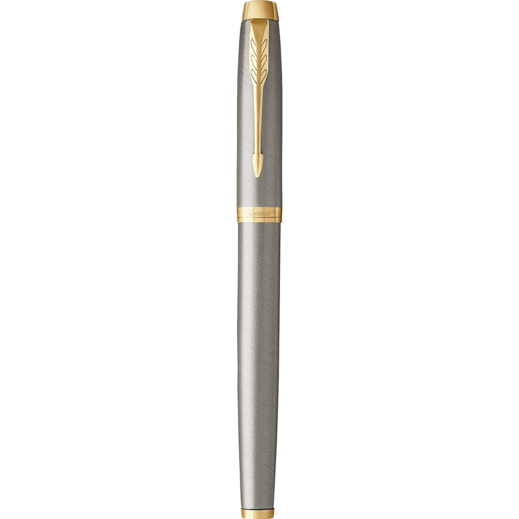 Parker IM Brushed Metal with Gold Trim Fountain Pen-Pen Boutique Ltd