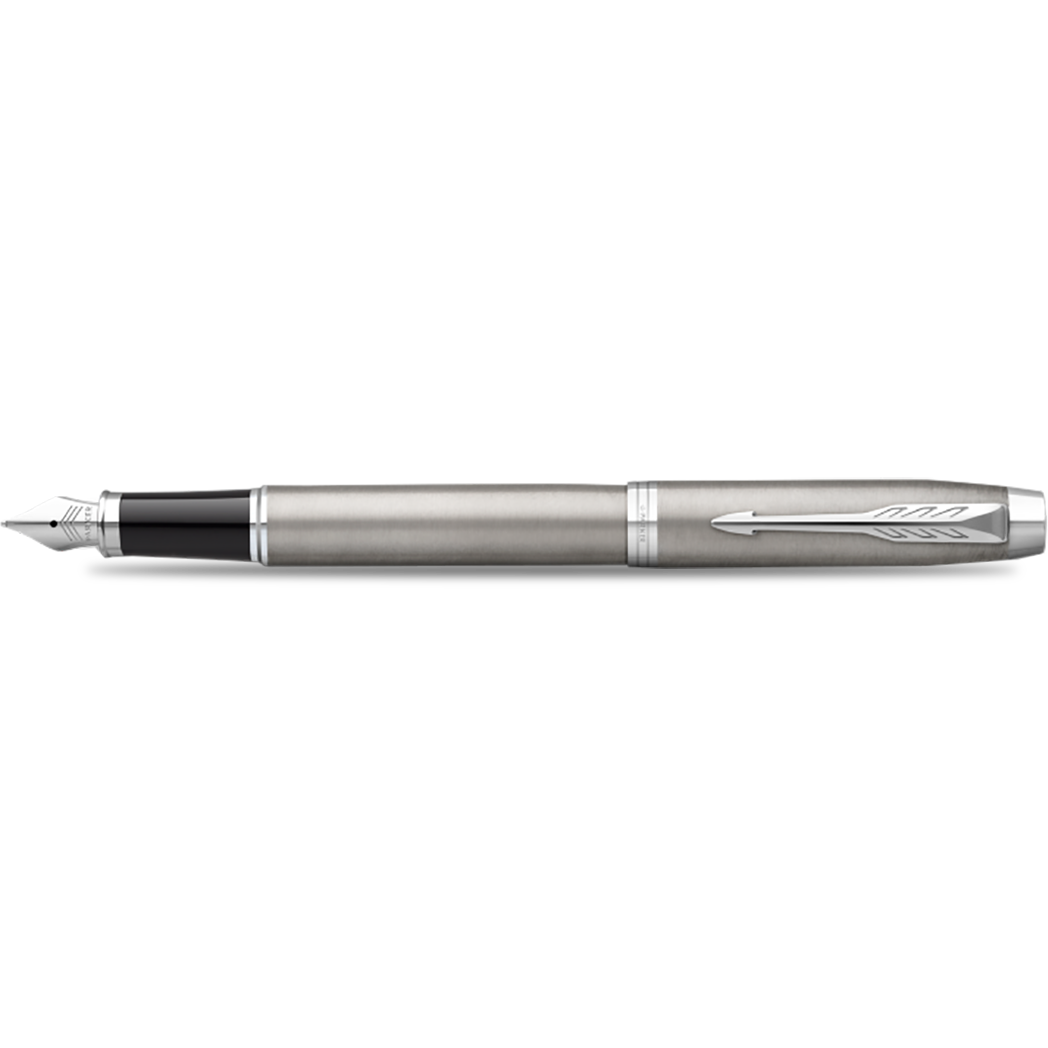 Parker IM Fountain Pen - Stainless Steel - Chrome Trim-Pen Boutique Ltd