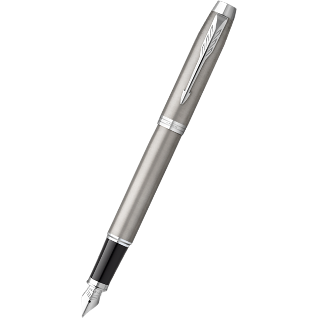 Parker IM Fountain Pen - Stainless Steel - Chrome Trim-Pen Boutique Ltd