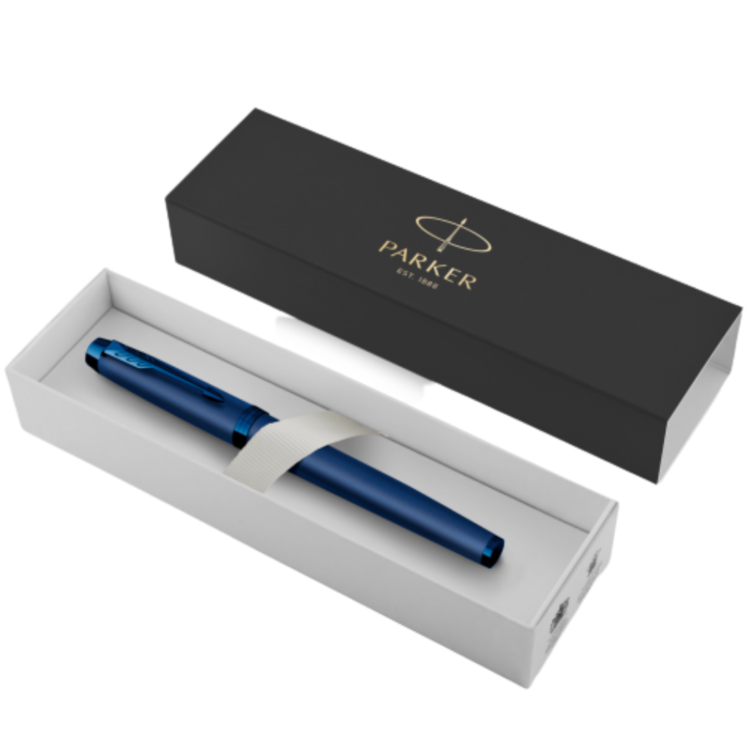 Parker IM Fountain Pen - Monochrome - Blue-Pen Boutique Ltd