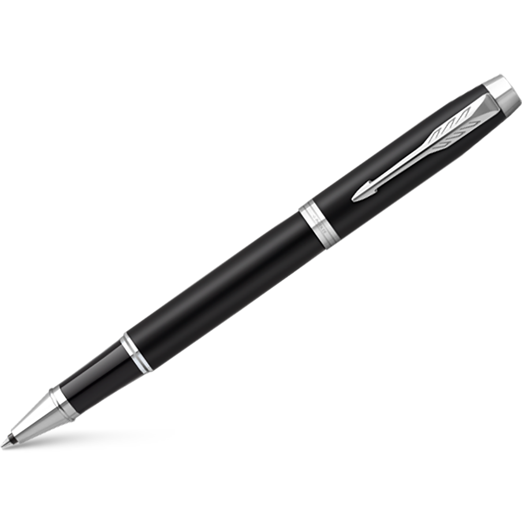 Parker IM Rollerball Pen - Black - Chrome Trim-Pen Boutique Ltd