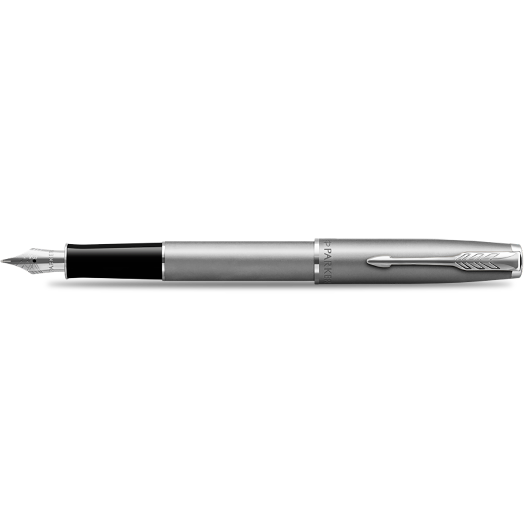 Parker Sonnet Fountain Pen - Stainless Steel - Chrome Trim-Pen Boutique Ltd