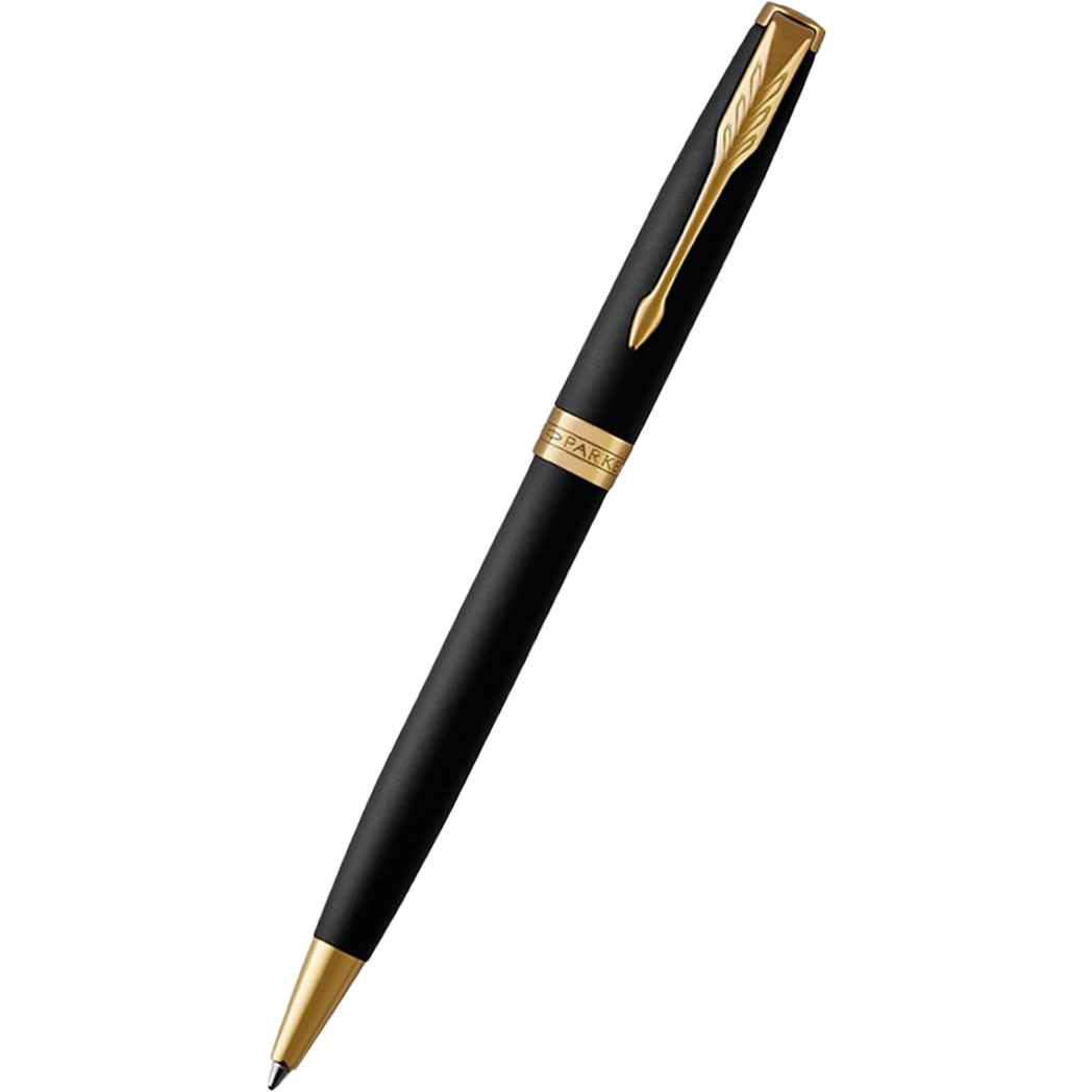 Parker Sonnet Matte Black with Gold Trim Ballpoint Pen-Pen Boutique Ltd