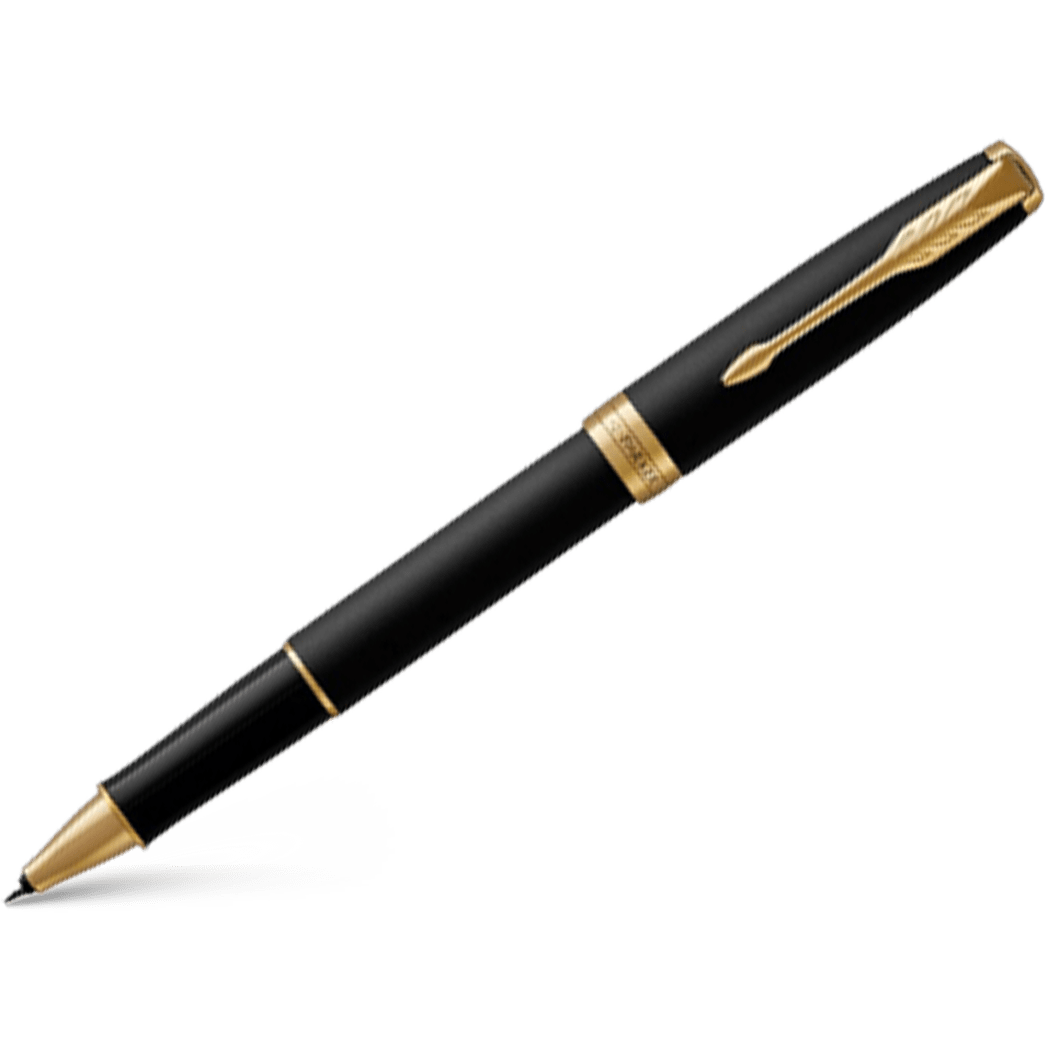 Parker Sonnet Rollerball Pen - Matte Black - Gold Trim - Pen Boutique Ltd