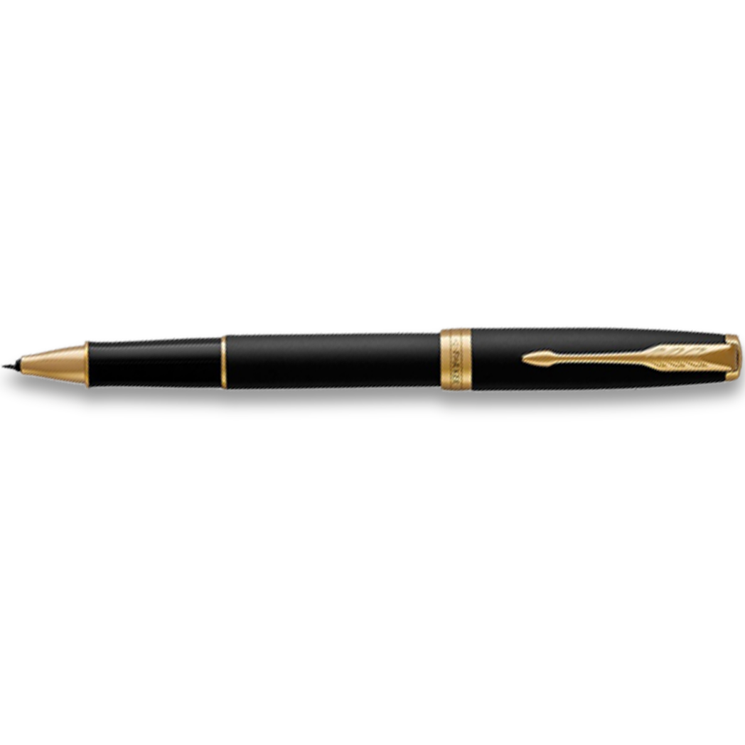 Parker Sonnet Matte Black with Gold Trim Rollerball Pen-Pen Boutique Ltd