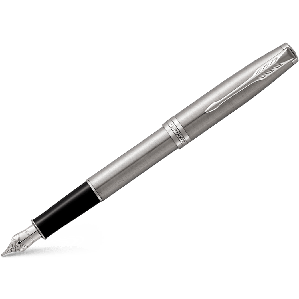 Parker Sonnet Fountain Pen - Stainless Steel - Chrome Trim - Pen Boutique Ltd