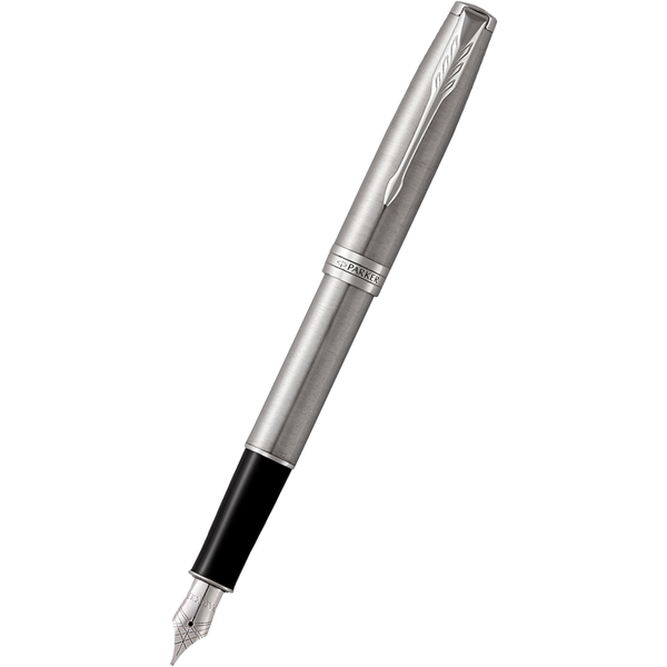 Parker Sonnet Stainless Steel with Chrome Trim Fountain Pen-Pen Boutique Ltd