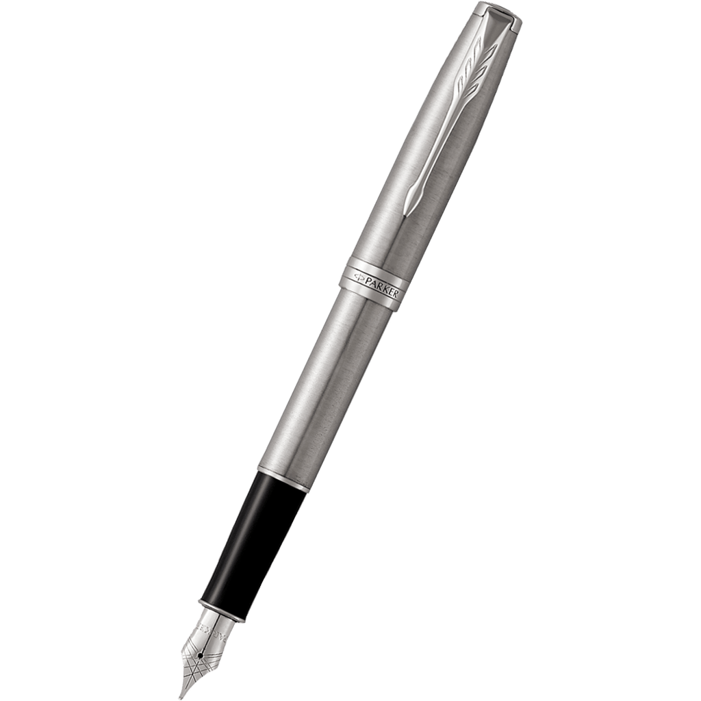 Parker Sonnet Fountain Pen - Stainless Steel - Chrome Trim