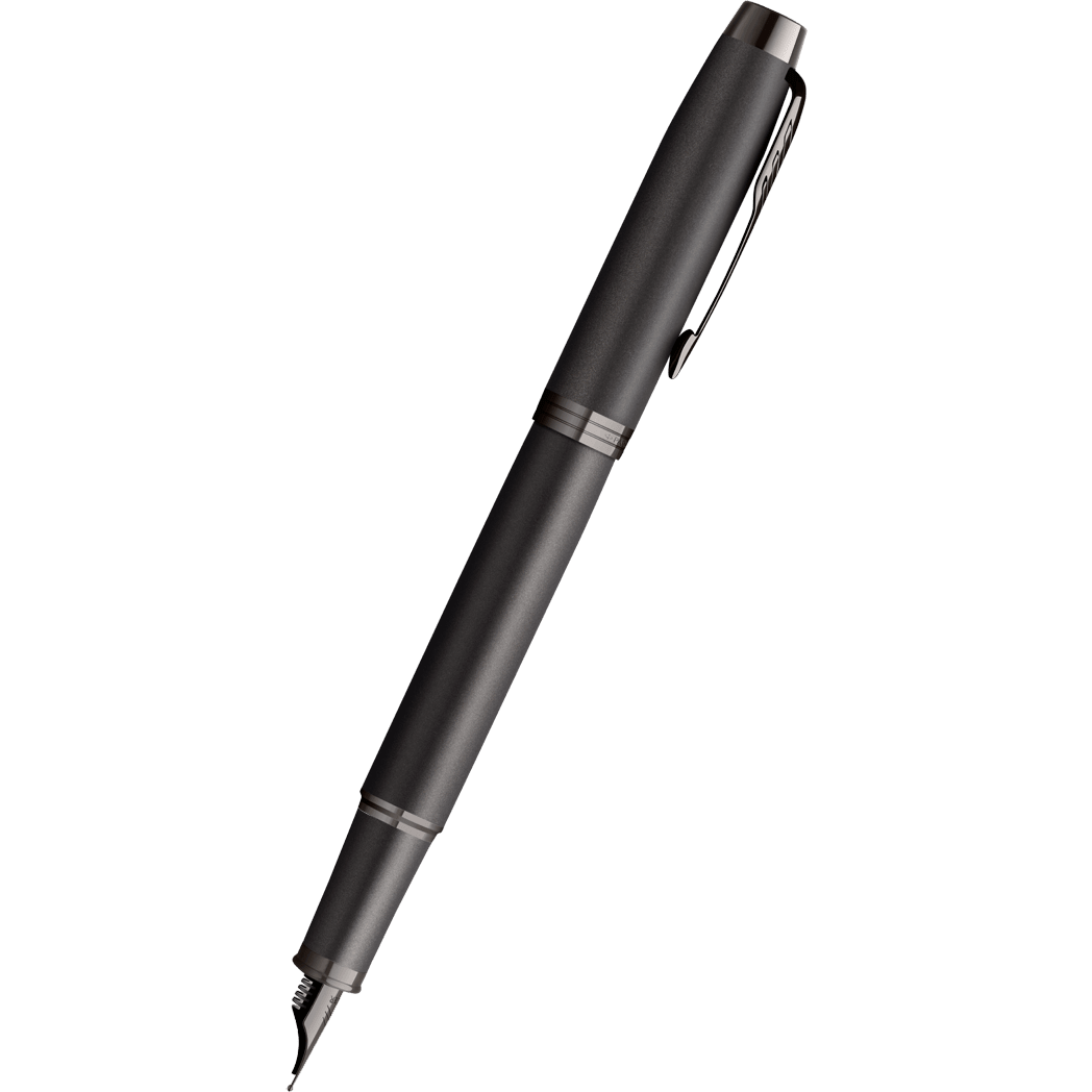 Parker IM Fountain Pen - Monochrome - Titanium - Pen Boutique Ltd