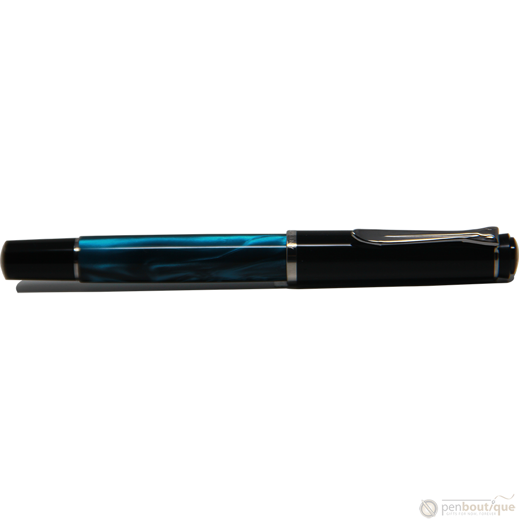 Pelikan Tradition Fountain Pen - M205 Blue Marbled-Pen Boutique Ltd