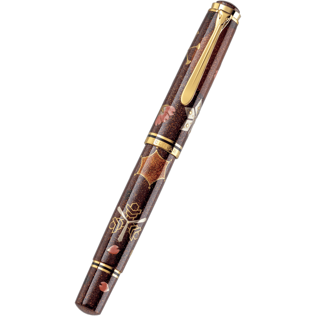 Pelikan Maki-e Fountain Pen - Limited Edition - Snow Moon and Flowers-Pen Boutique Ltd