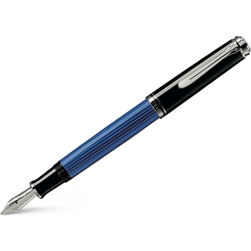 Pelikan Souveran Fountain Pen - M405 Black/Blue - Pen Boutique Ltd