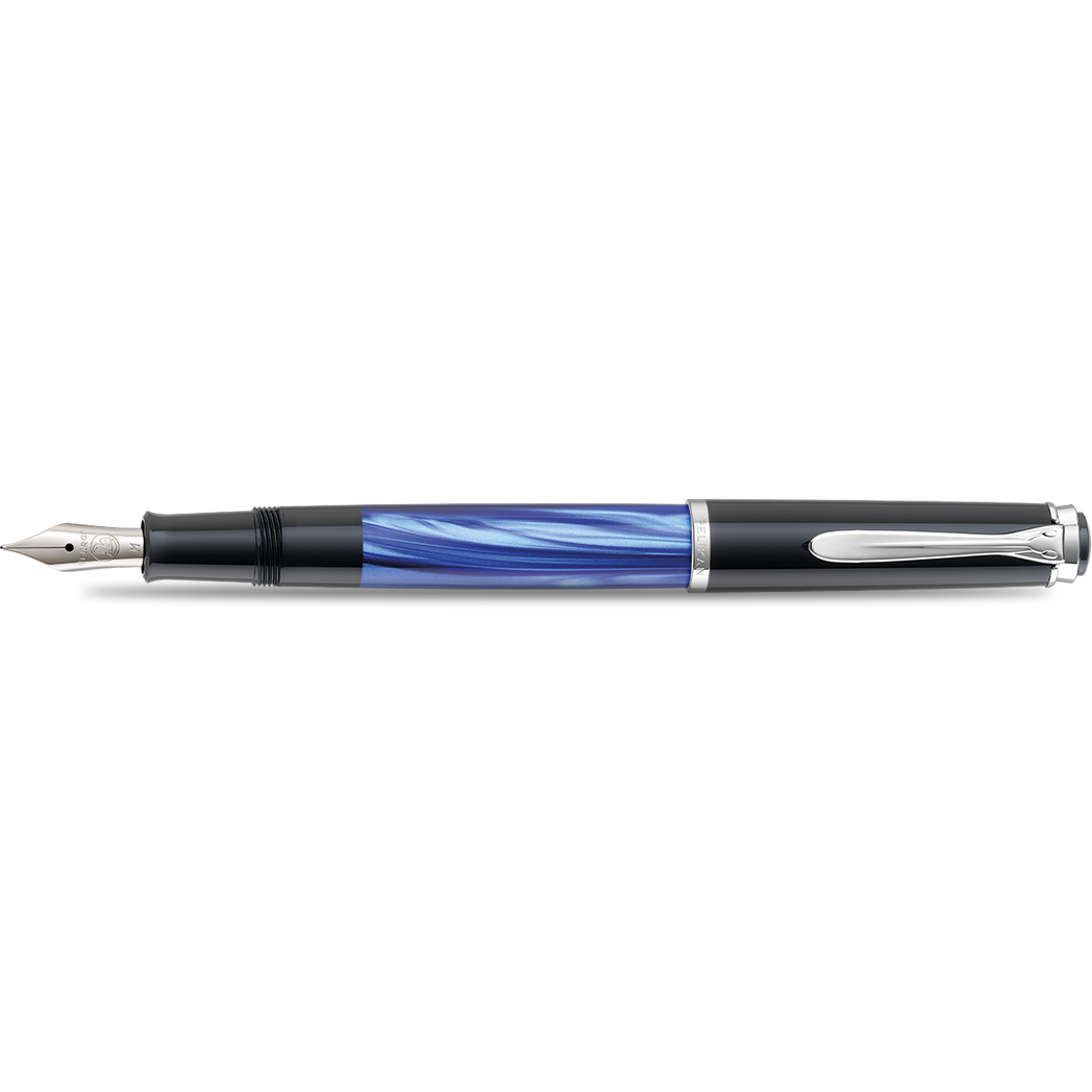 Pelikan Tradition Fountain Pen - M205 Blue Marbled-Pen Boutique Ltd