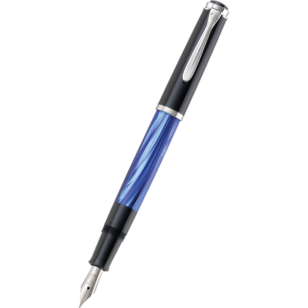 Pelikan Tradition Fountain Pen - M205 Blue Marbled-Pen Boutique Ltd