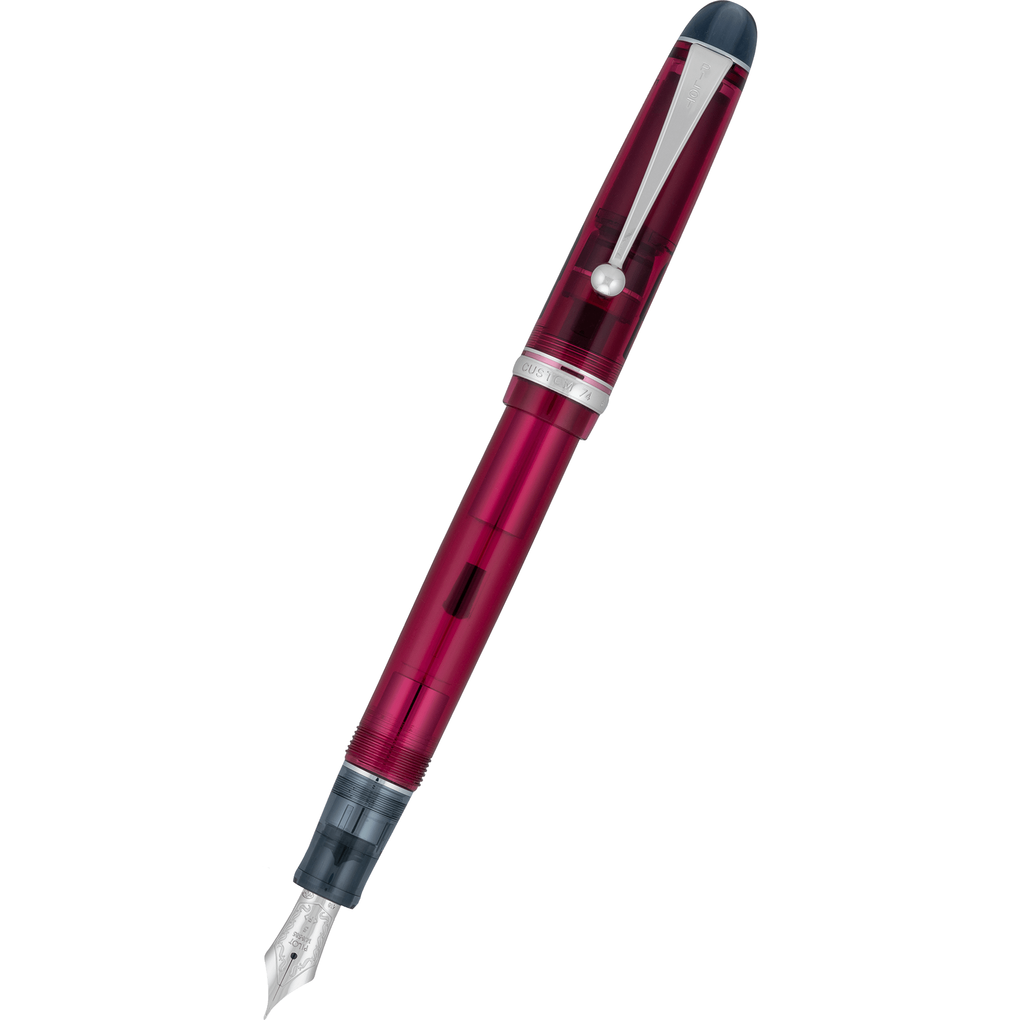 Pilot Custom 74 Fountain Pen - Merlot - Pen Boutique Ltd