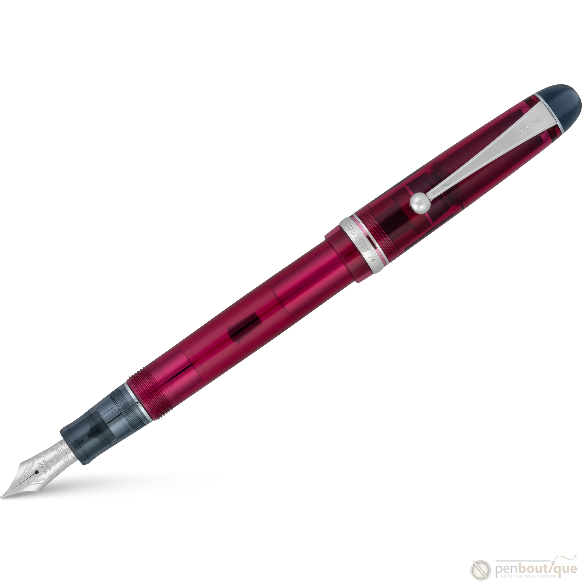 Pilot Custom 74 Fountain Pen - Merlot-Pen Boutique Ltd