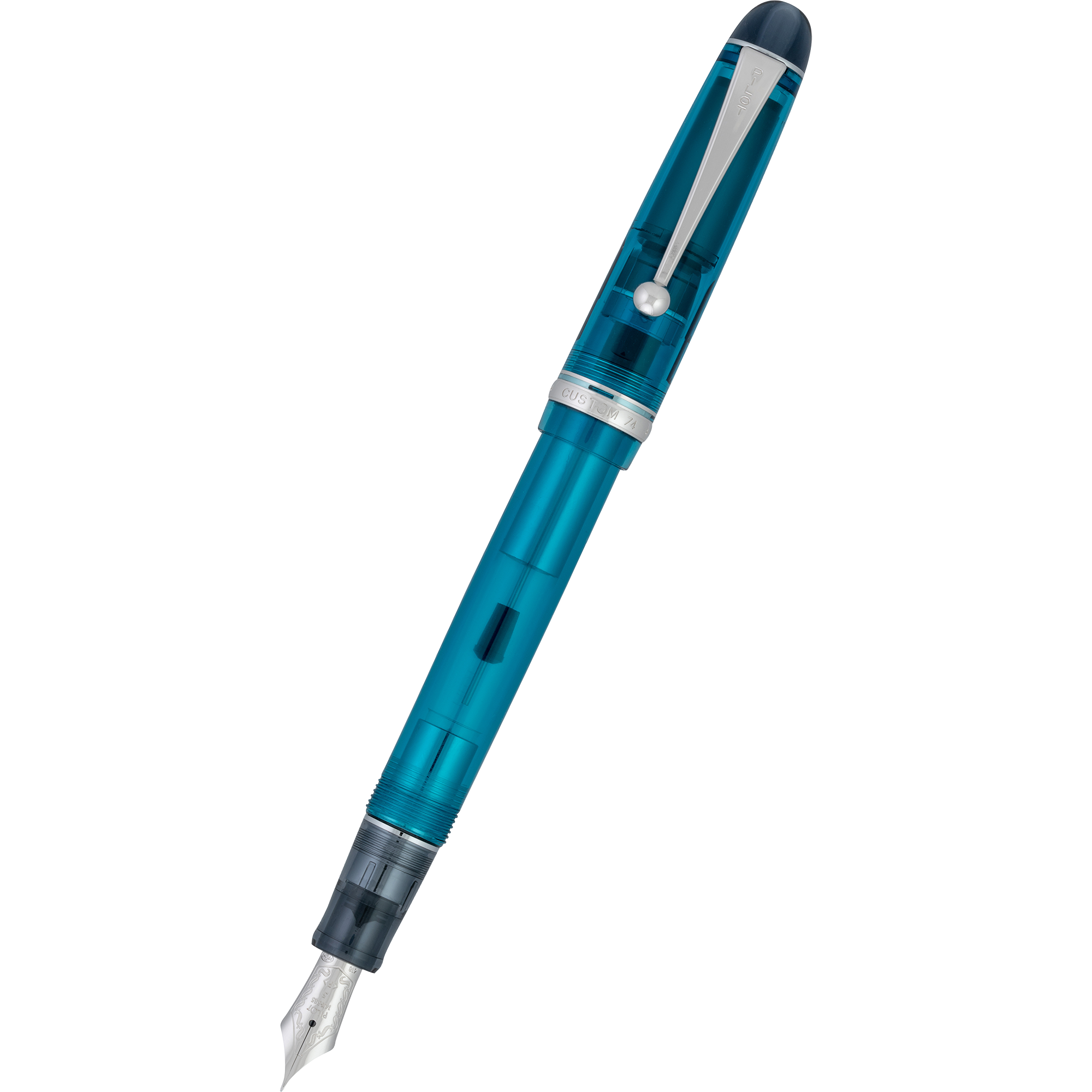 Pilot Custom 74 Fountain Pen - Teal-Pen Boutique Ltd