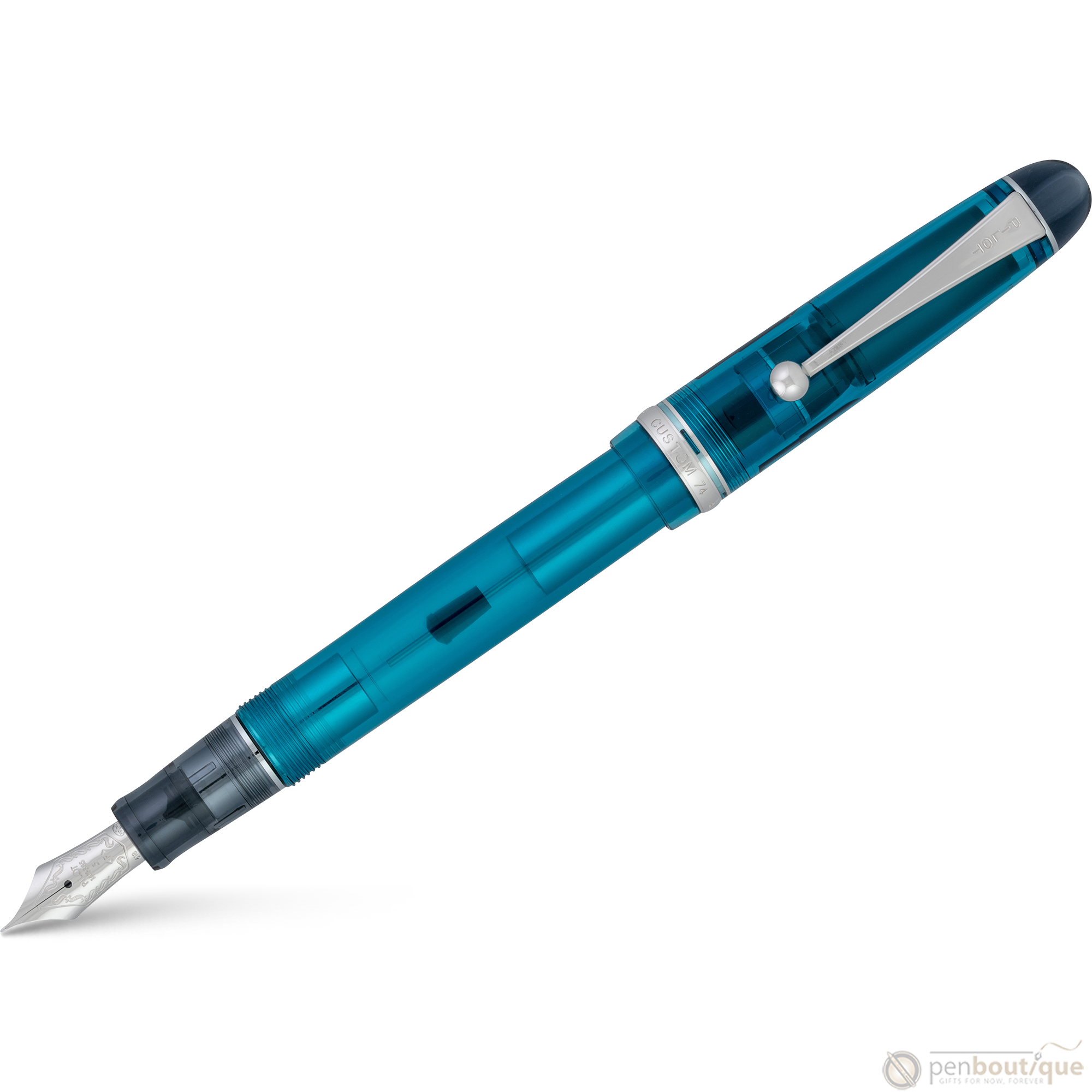 Pilot Custom 74 Fountain Pen - Teal-Pen Boutique Ltd