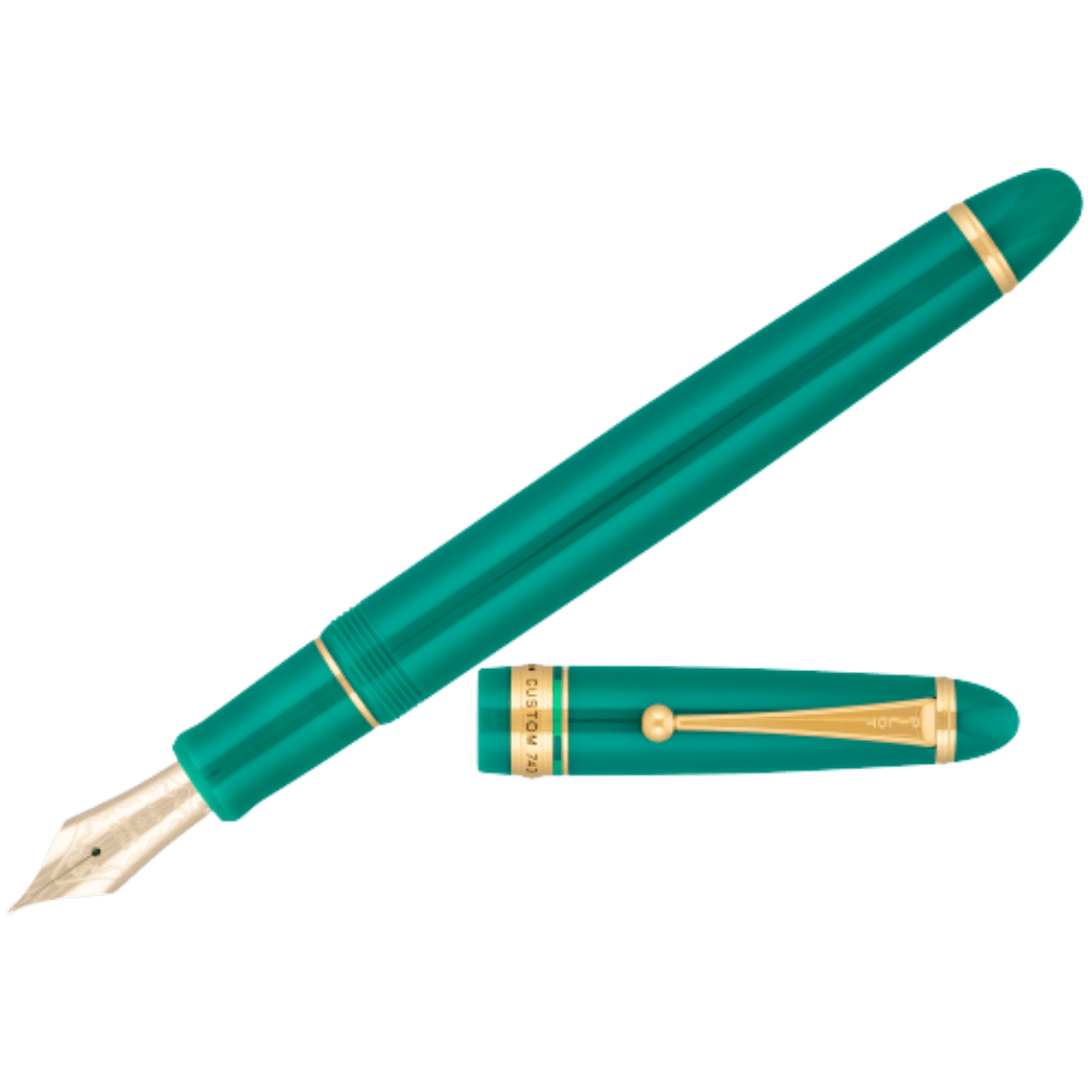 Pilot Custom 743 Fountain Pen - Green (Verdigris) (US Exclusive) - Pen Boutique Ltd