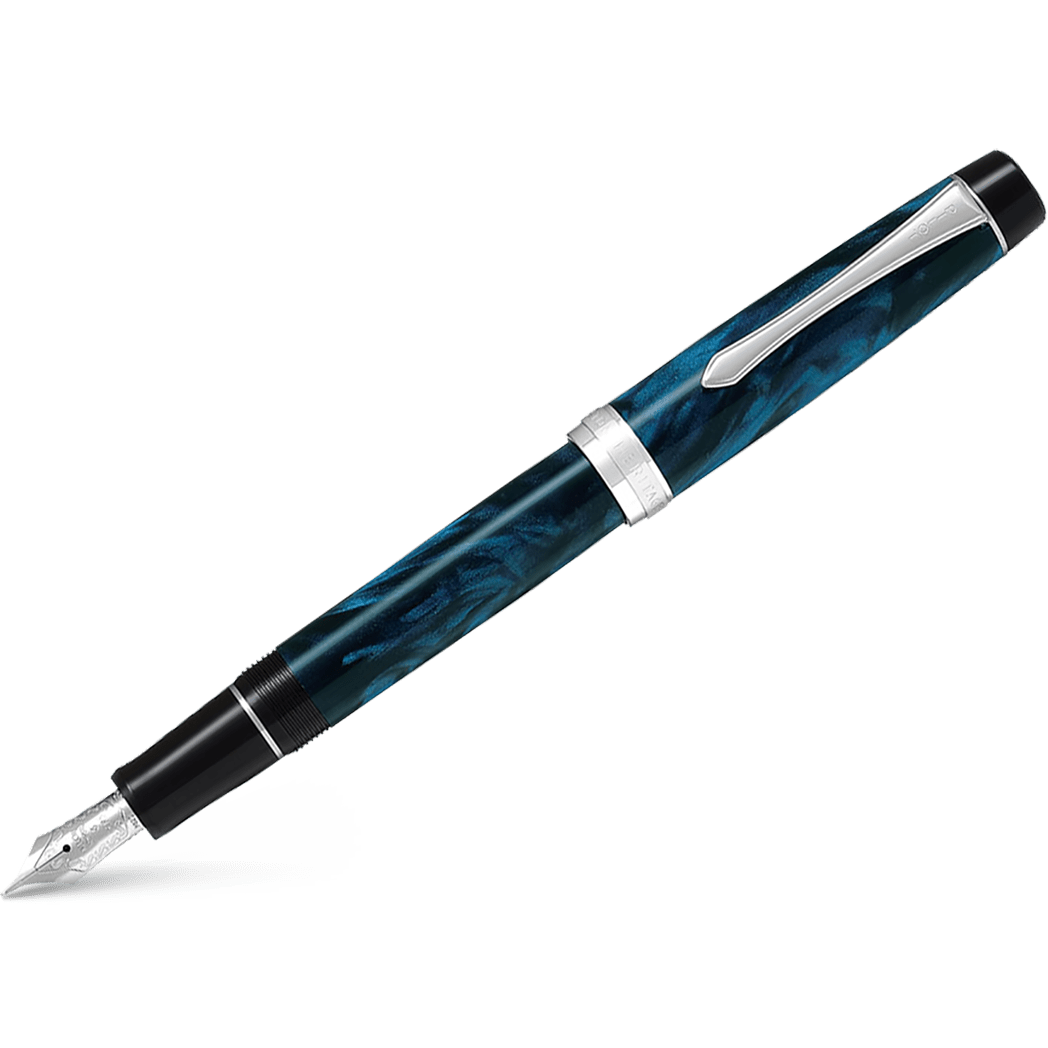 Pilot Custom Heritage SE Fountain Pen - Marble Blue - Pen Boutique Ltd