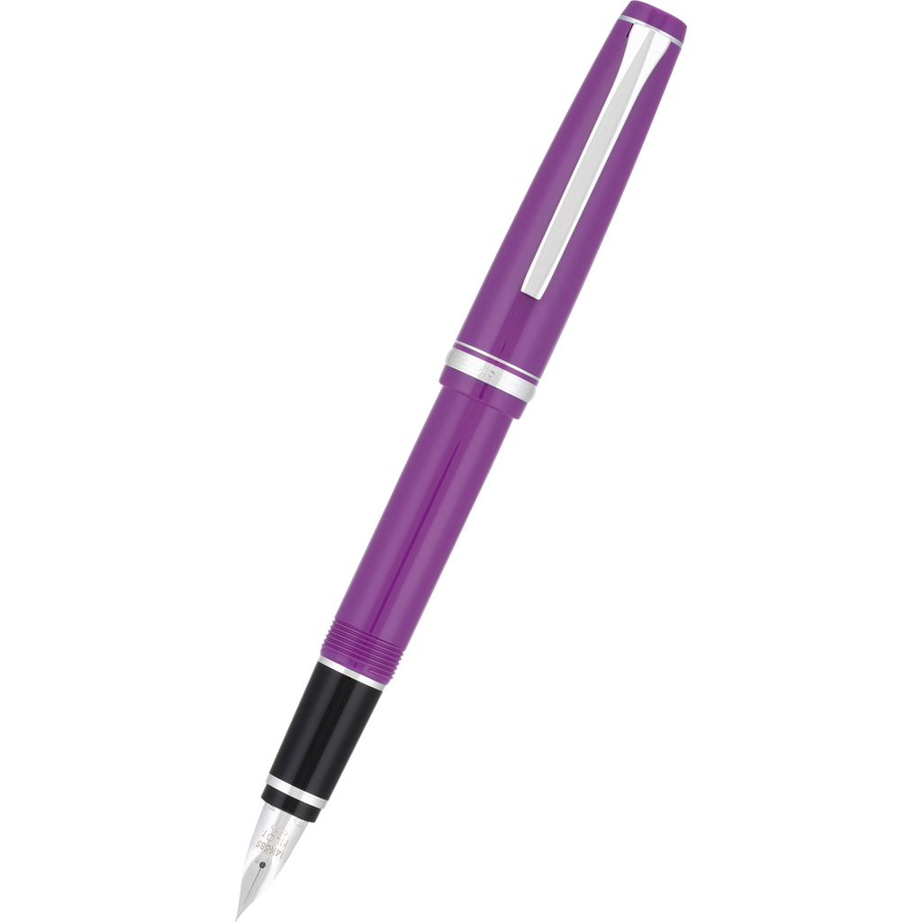 Pilot Falcon Fountain Pen - Plum Purple - Rhodium Trim-Pen Boutique Ltd