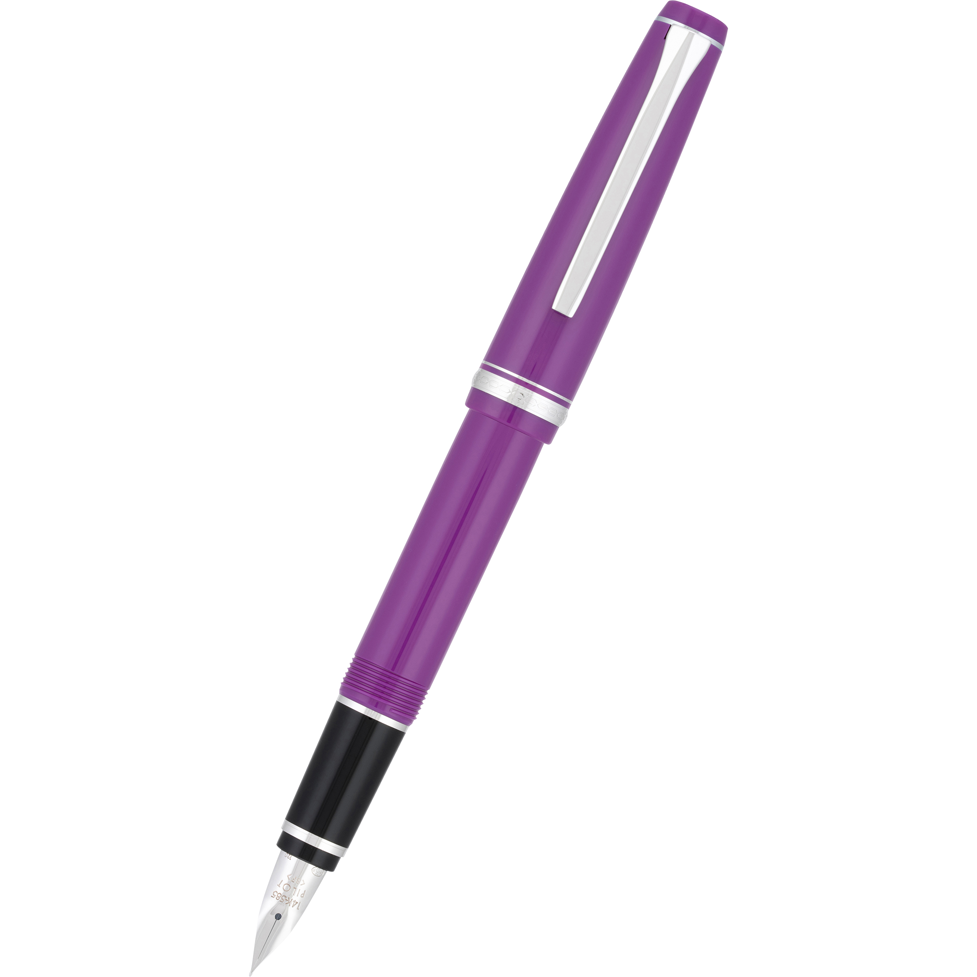 Pilot Falcon Fountain Pen - Plum Purple - Rhodium Trim-Pen Boutique Ltd