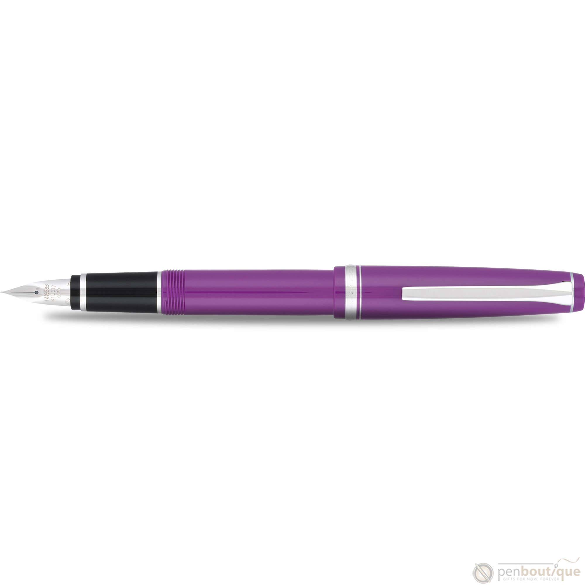 Pilot Falcon Fountain Pen - Plum Purple - Rhodium Trim-Pen Boutique Ltd