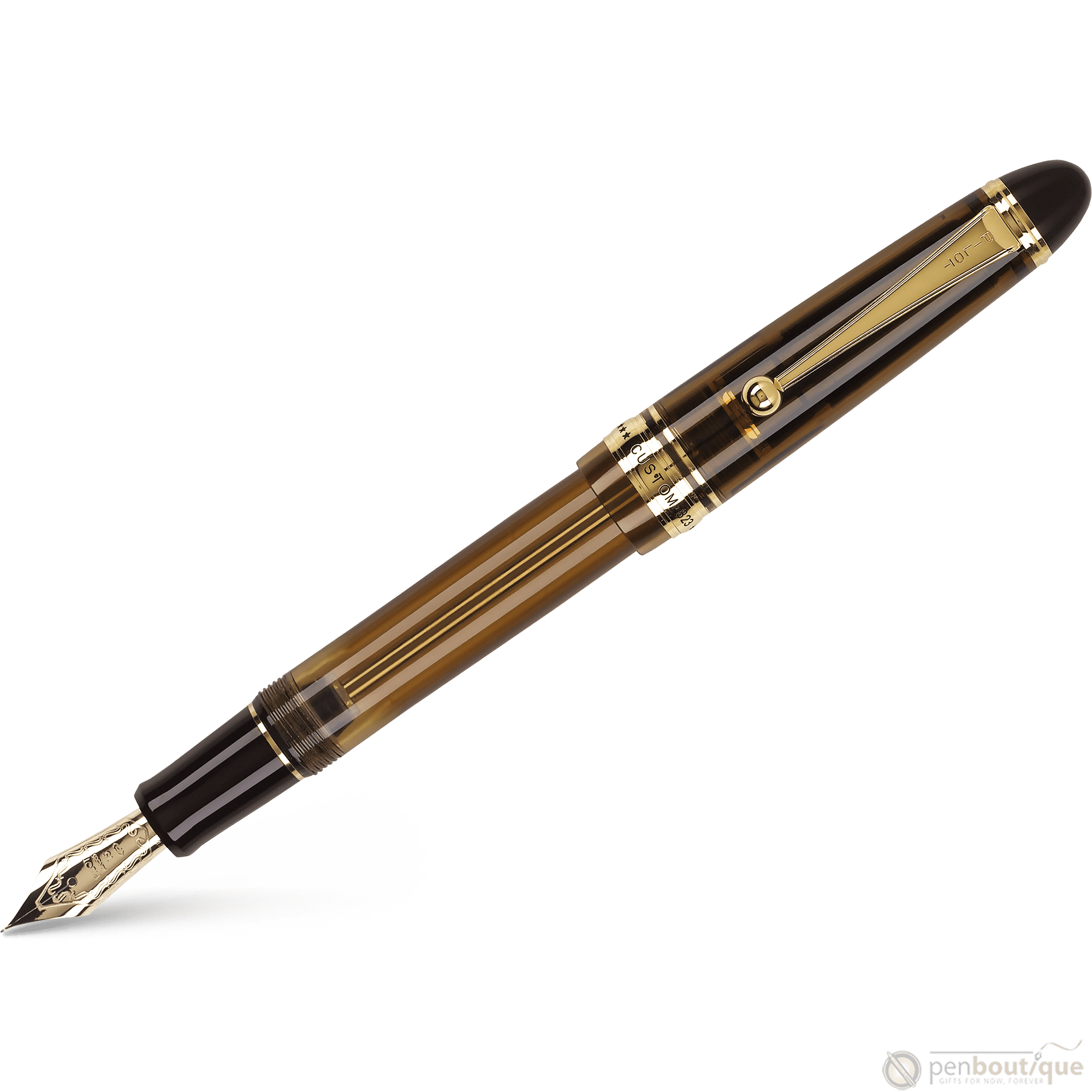 Pilot Custom 823 Fountain Pen - Amber - Pen Boutique Ltd