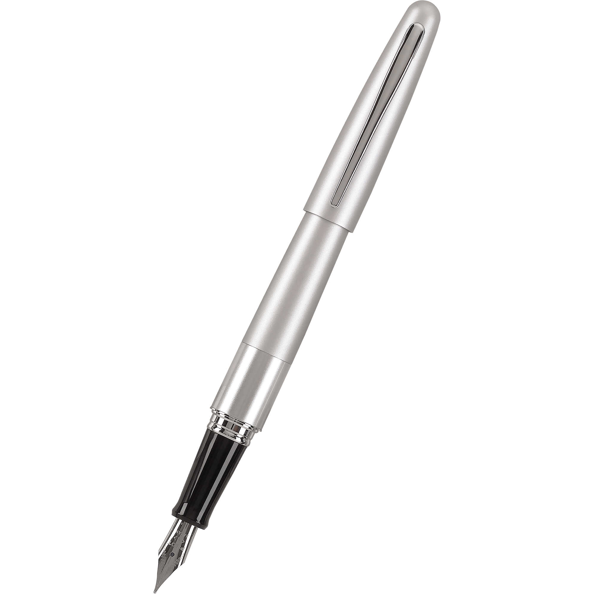 Pilot Fountain Pen - MR Collection - Plain Silver-Pen Boutique Ltd