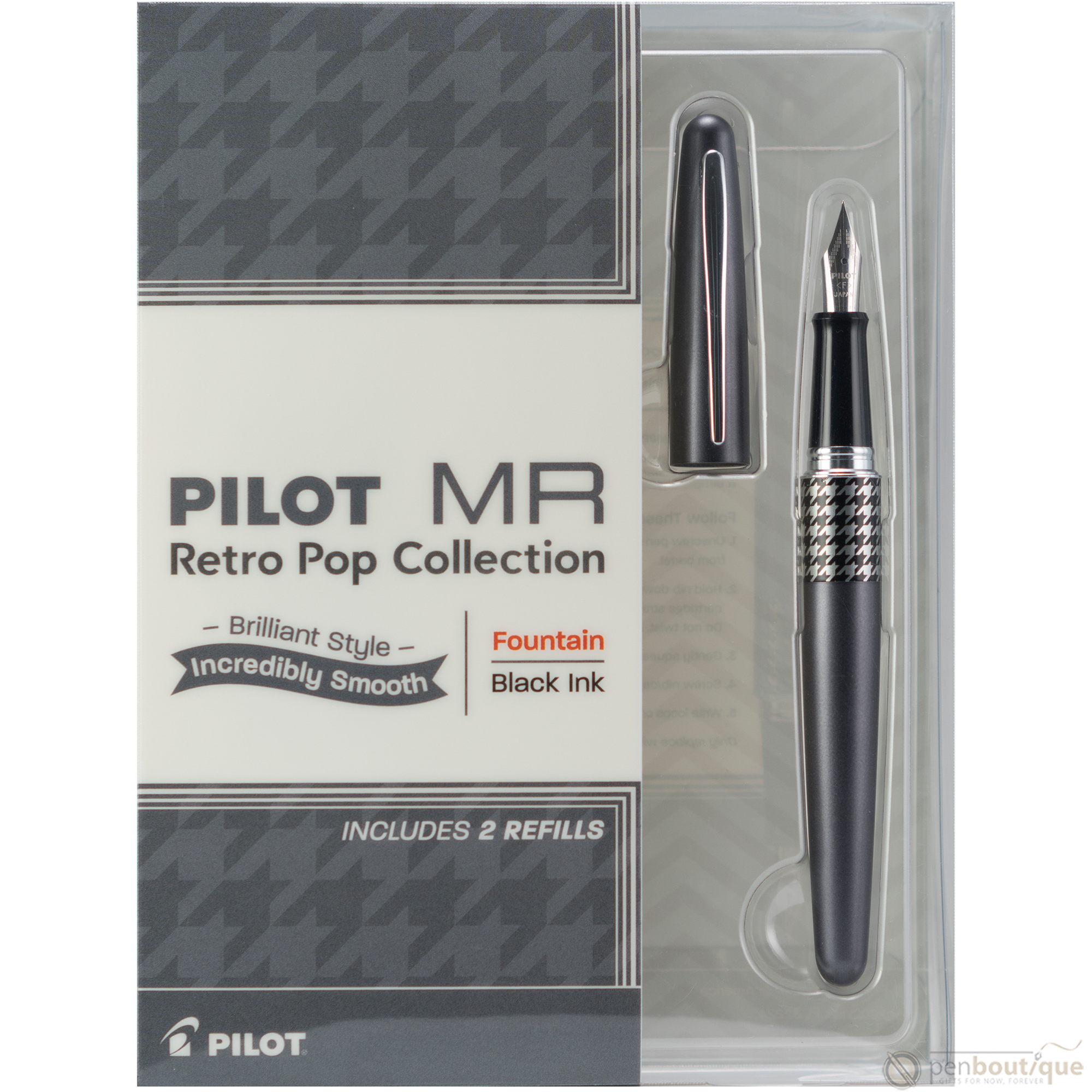 Pilot Fountain Pen - MR Collection - Retro Pop - Gray-Pen Boutique Ltd