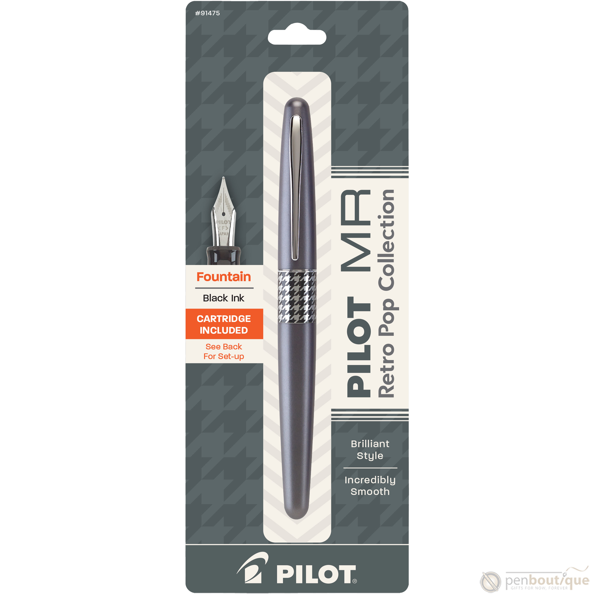 Pilot Fountain Pen - MR Collection - Retro Pop - Gray-Pen Boutique Ltd