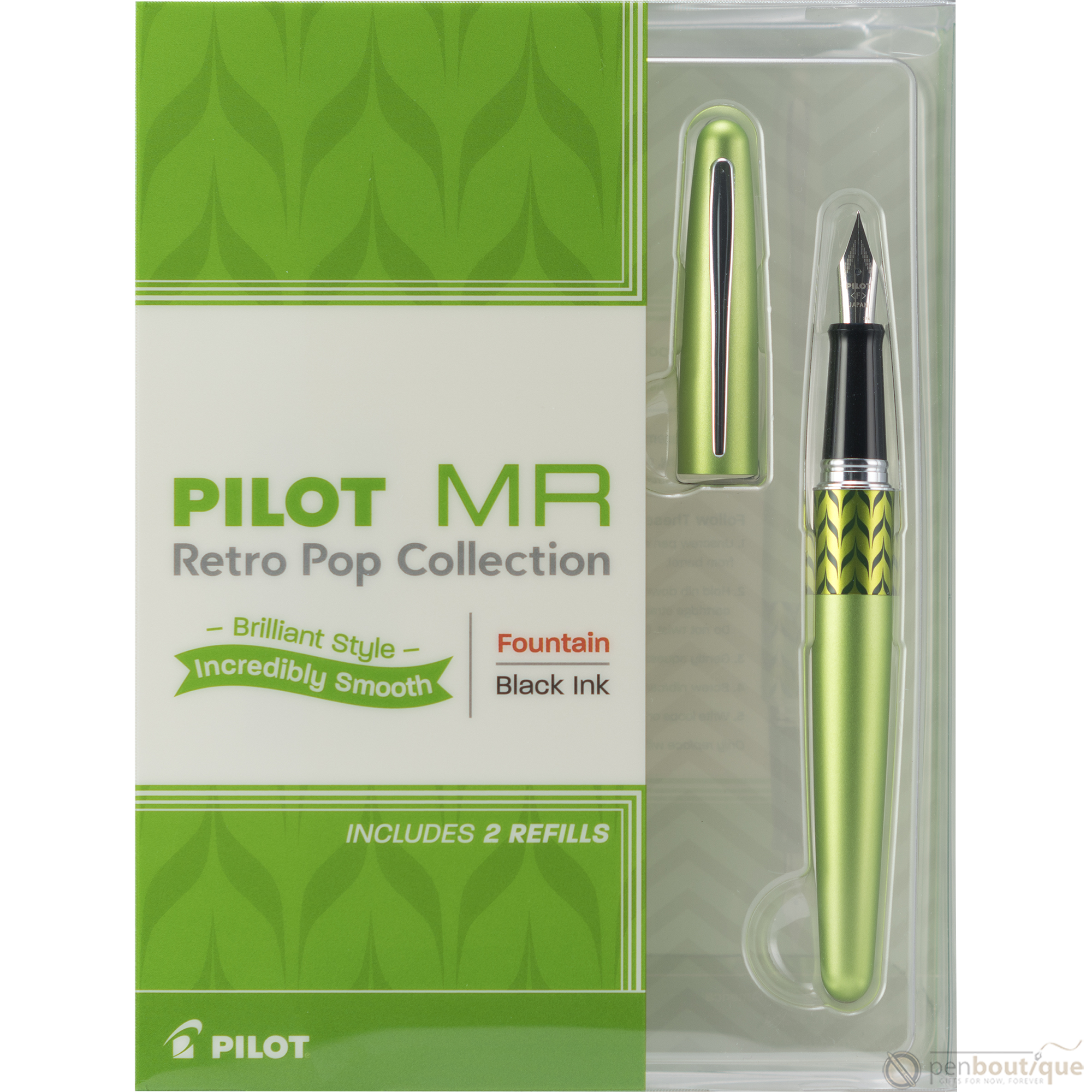 Pilot Fountain Pen - MR Collection - Retro Pop - Green-Pen Boutique Ltd