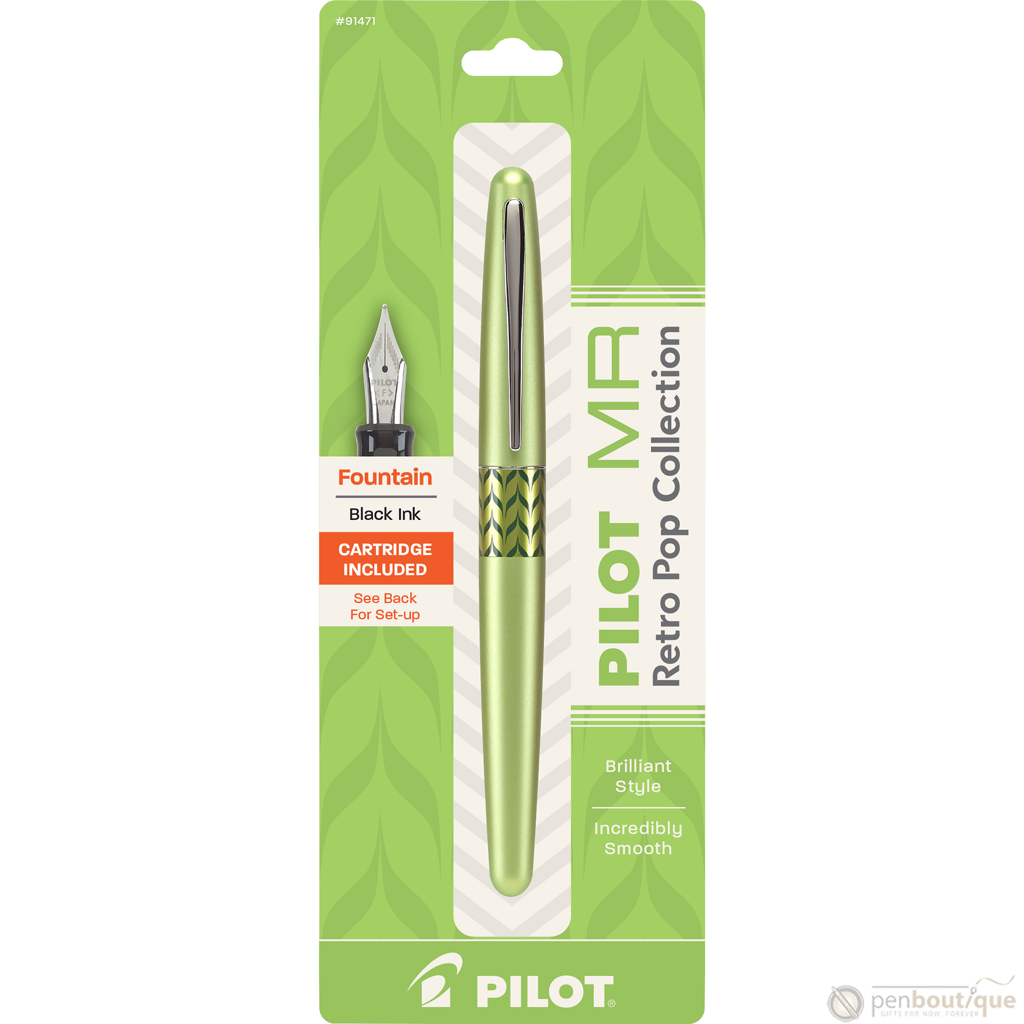 Pilot Fountain Pen - MR Collection - Retro Pop - Green-Pen Boutique Ltd