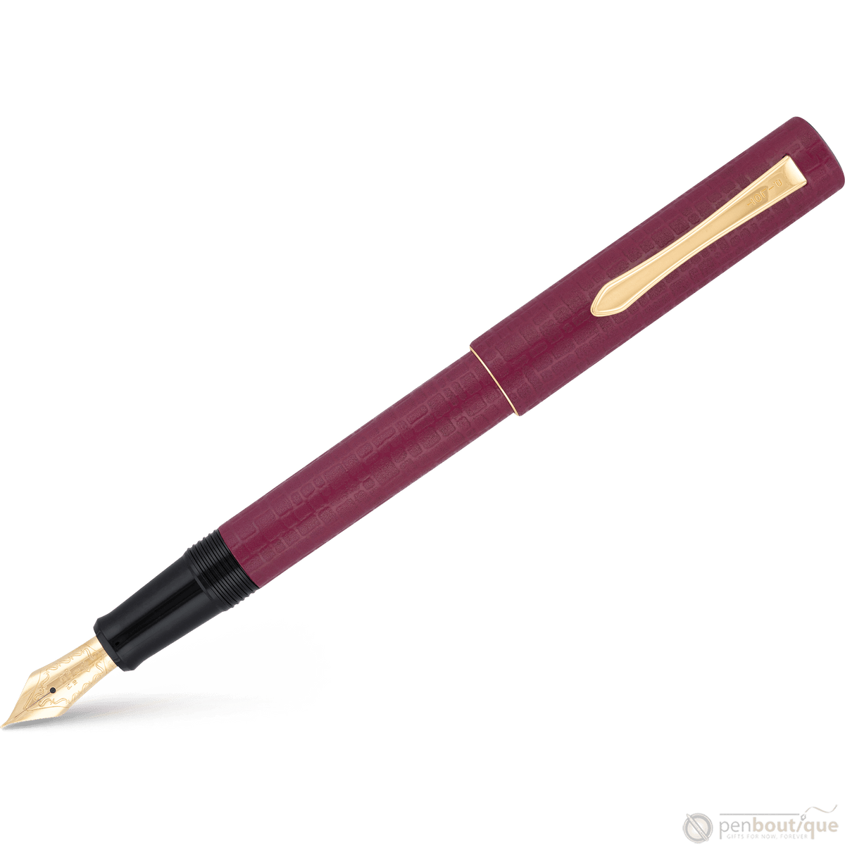 Pilot Ishime Fountain Pen - Burgundy - Pen Boutique Ltd